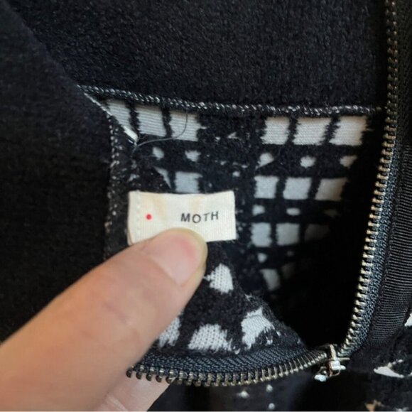 Moth Anthropologie Jacquard Knit Skater Skirt Sz XS - Picture 5 of 8